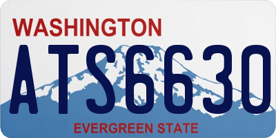 WA license plate ATS6630
