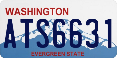WA license plate ATS6631