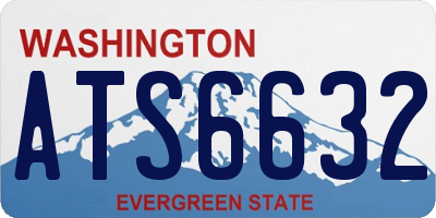WA license plate ATS6632