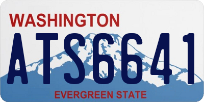 WA license plate ATS6641