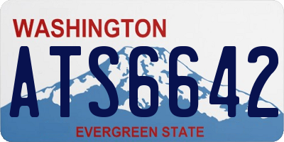 WA license plate ATS6642