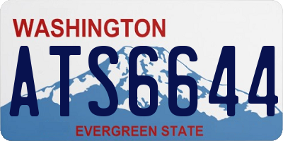 WA license plate ATS6644