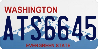 WA license plate ATS6645