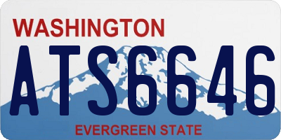 WA license plate ATS6646
