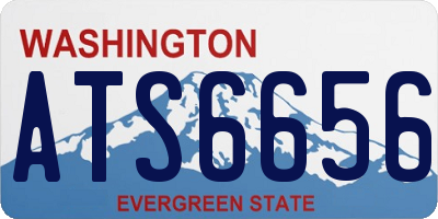 WA license plate ATS6656