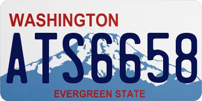 WA license plate ATS6658