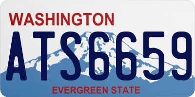 WA license plate ATS6659
