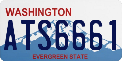 WA license plate ATS6661