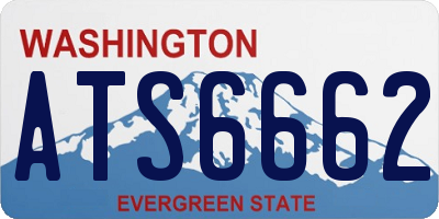 WA license plate ATS6662