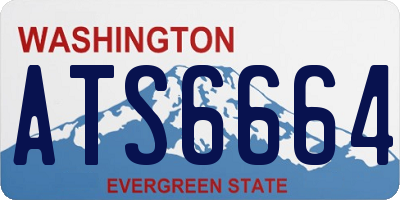 WA license plate ATS6664