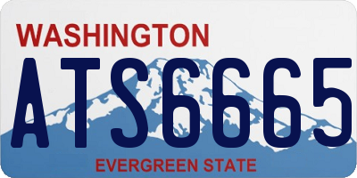 WA license plate ATS6665