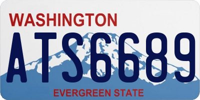 WA license plate ATS6689