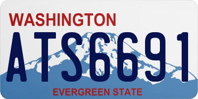 WA license plate ATS6691