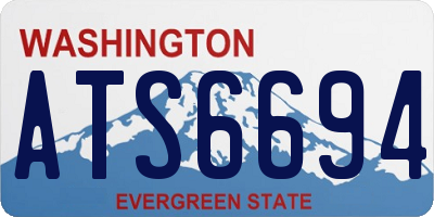 WA license plate ATS6694