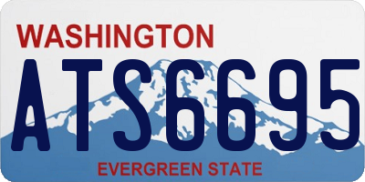WA license plate ATS6695