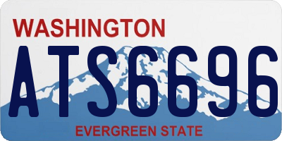 WA license plate ATS6696