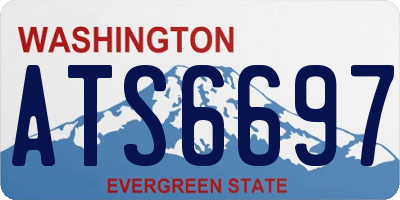 WA license plate ATS6697