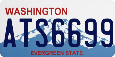WA license plate ATS6699