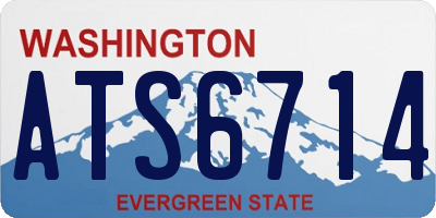 WA license plate ATS6714