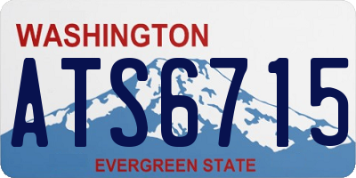 WA license plate ATS6715
