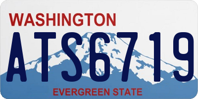 WA license plate ATS6719