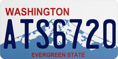 WA license plate ATS6720