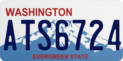 WA license plate ATS6724