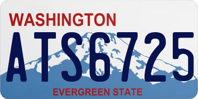 WA license plate ATS6725