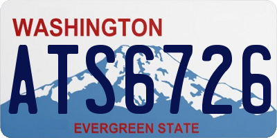 WA license plate ATS6726
