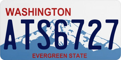 WA license plate ATS6727