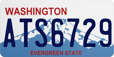 WA license plate ATS6729