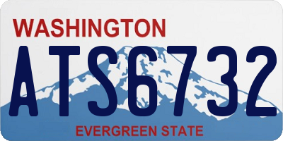 WA license plate ATS6732