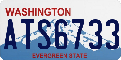 WA license plate ATS6733