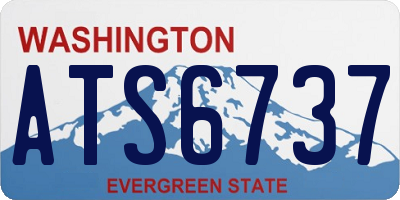 WA license plate ATS6737