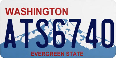 WA license plate ATS6740