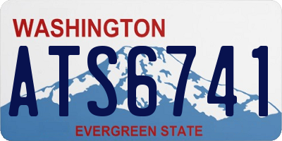 WA license plate ATS6741
