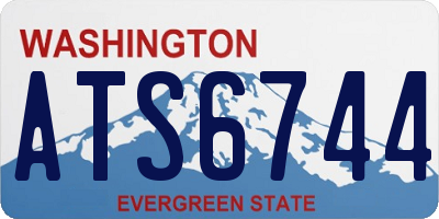 WA license plate ATS6744