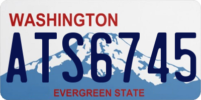 WA license plate ATS6745