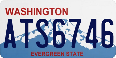 WA license plate ATS6746