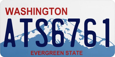 WA license plate ATS6761