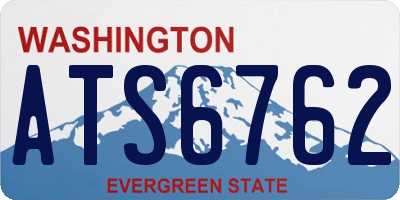 WA license plate ATS6762