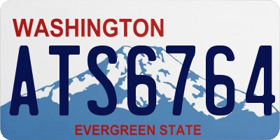 WA license plate ATS6764