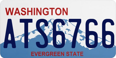 WA license plate ATS6766