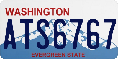 WA license plate ATS6767