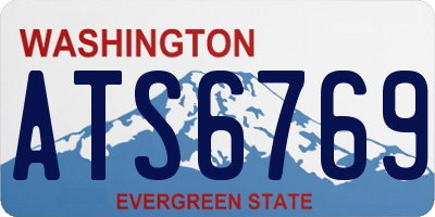 WA license plate ATS6769