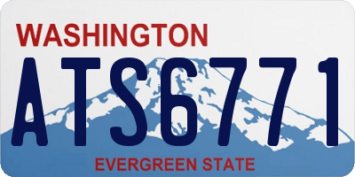 WA license plate ATS6771