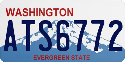 WA license plate ATS6772