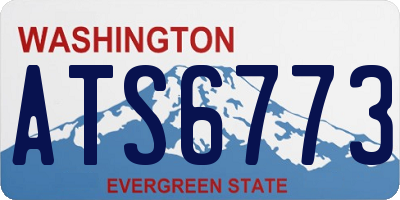 WA license plate ATS6773