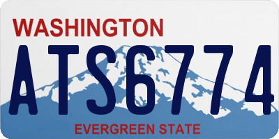 WA license plate ATS6774
