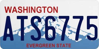WA license plate ATS6775